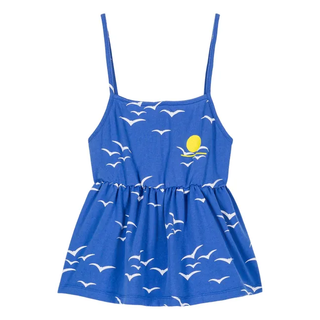 Top Clem Oiseau Coton Bio | Bleu