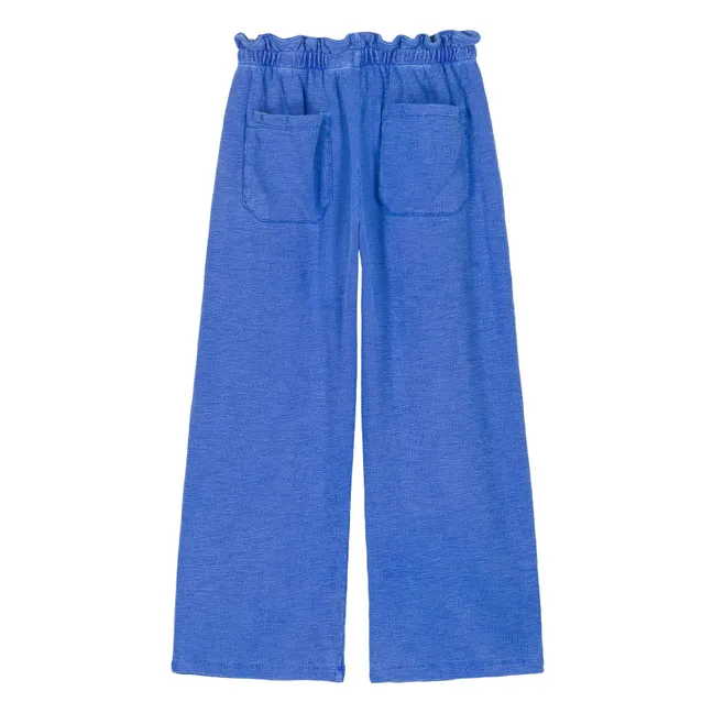 Pantalones de algodón orgánico Giorgio | Azul