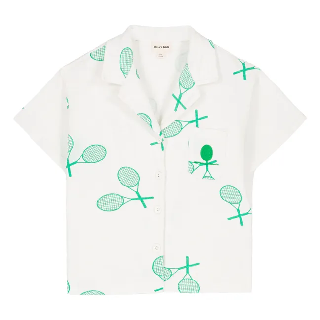 Camicia in cotone biologico Marc Raquette | Bianco
