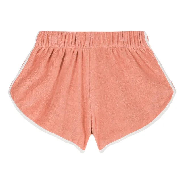 Juju Organic Towelling Shorts | Peach