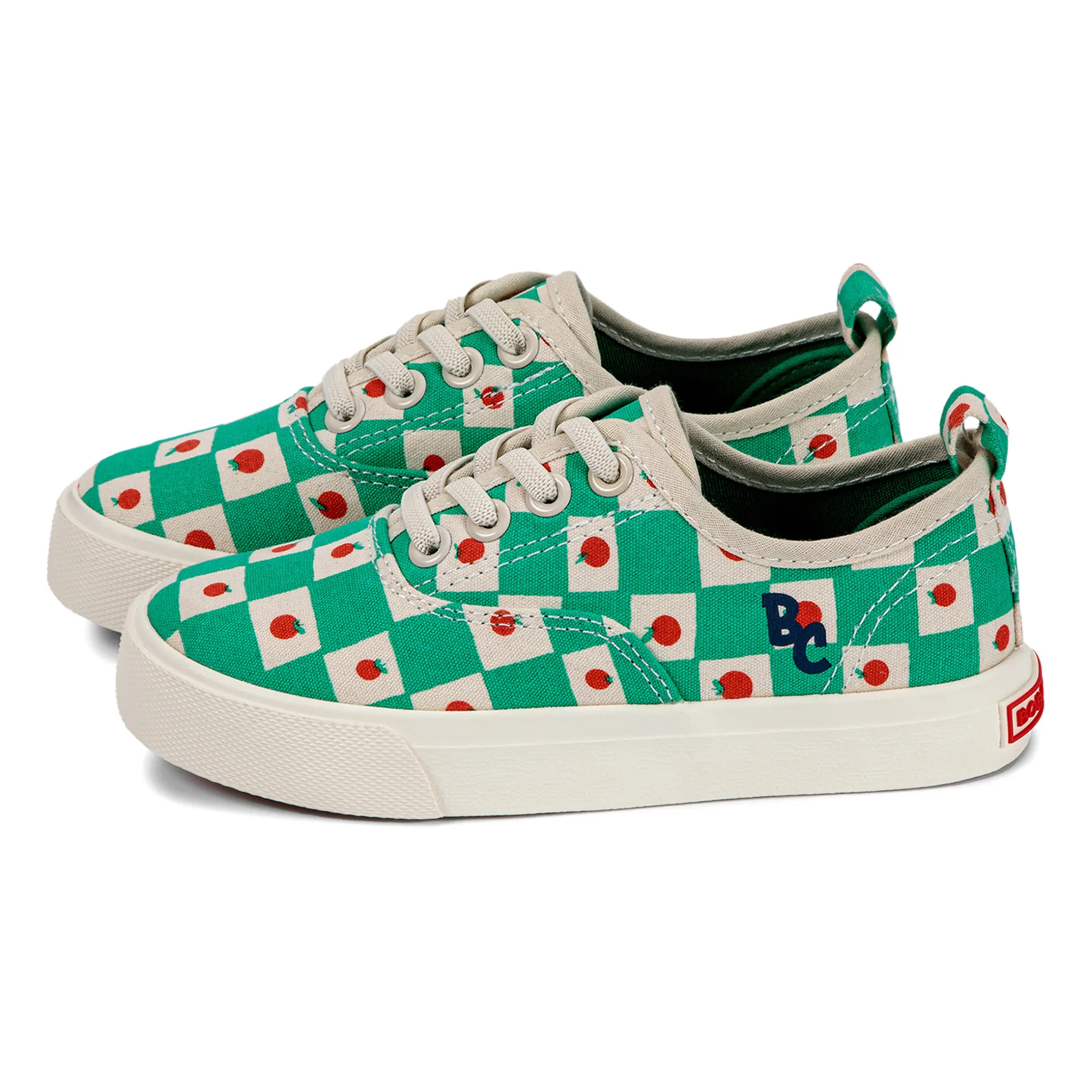 Bobo Choses Unisex Green Organic Cotton Tomato Sneakers