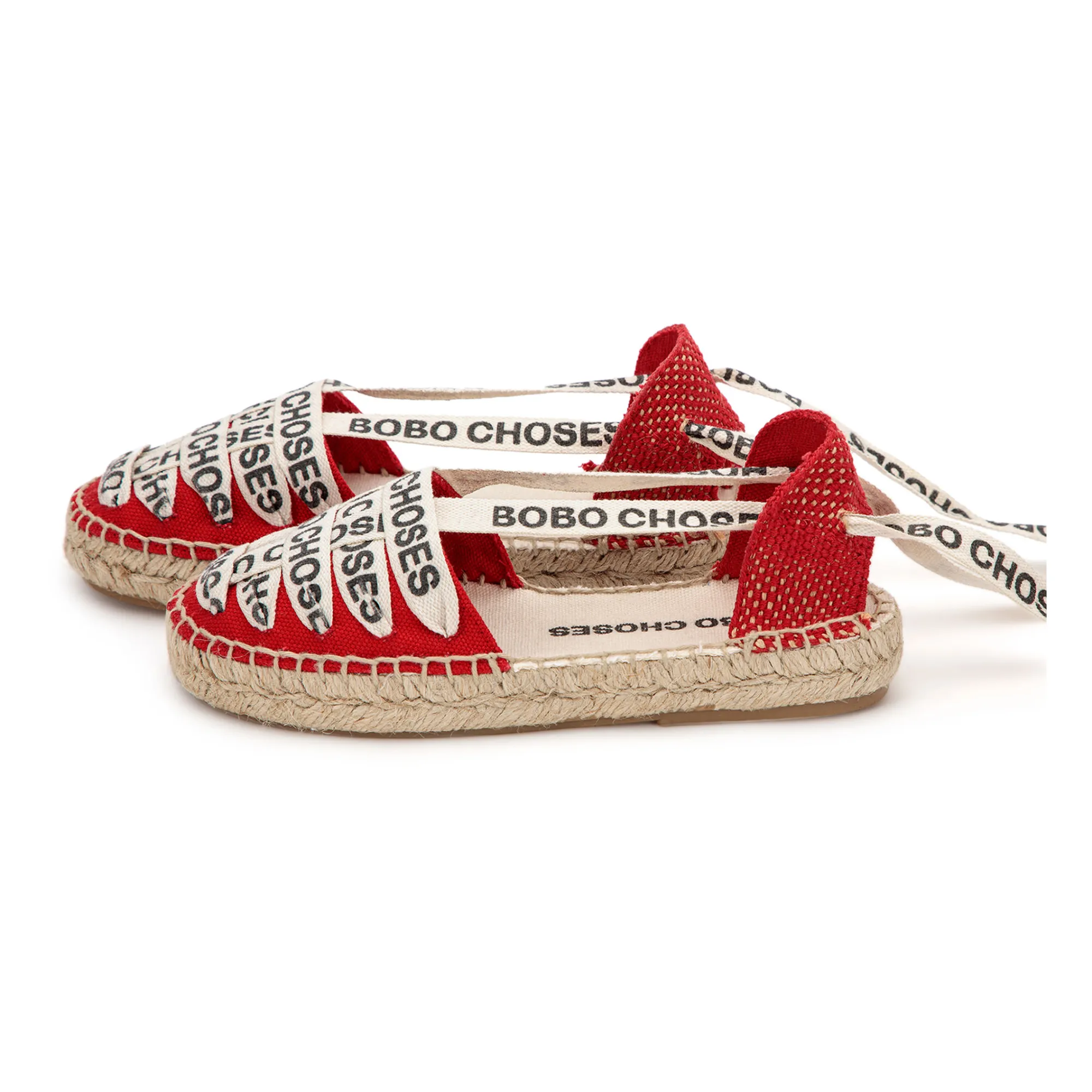 Bobo Choses Red Organic Cotton Espadrilles