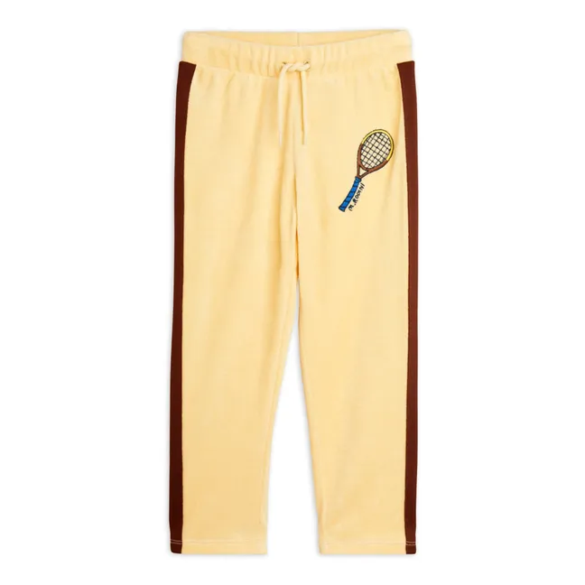 Pantalón de tenis de rizo ecológico | Amarillo palo