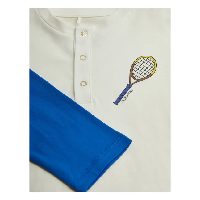 T-Shirt Tennis Bio-Baumwolle | Blau