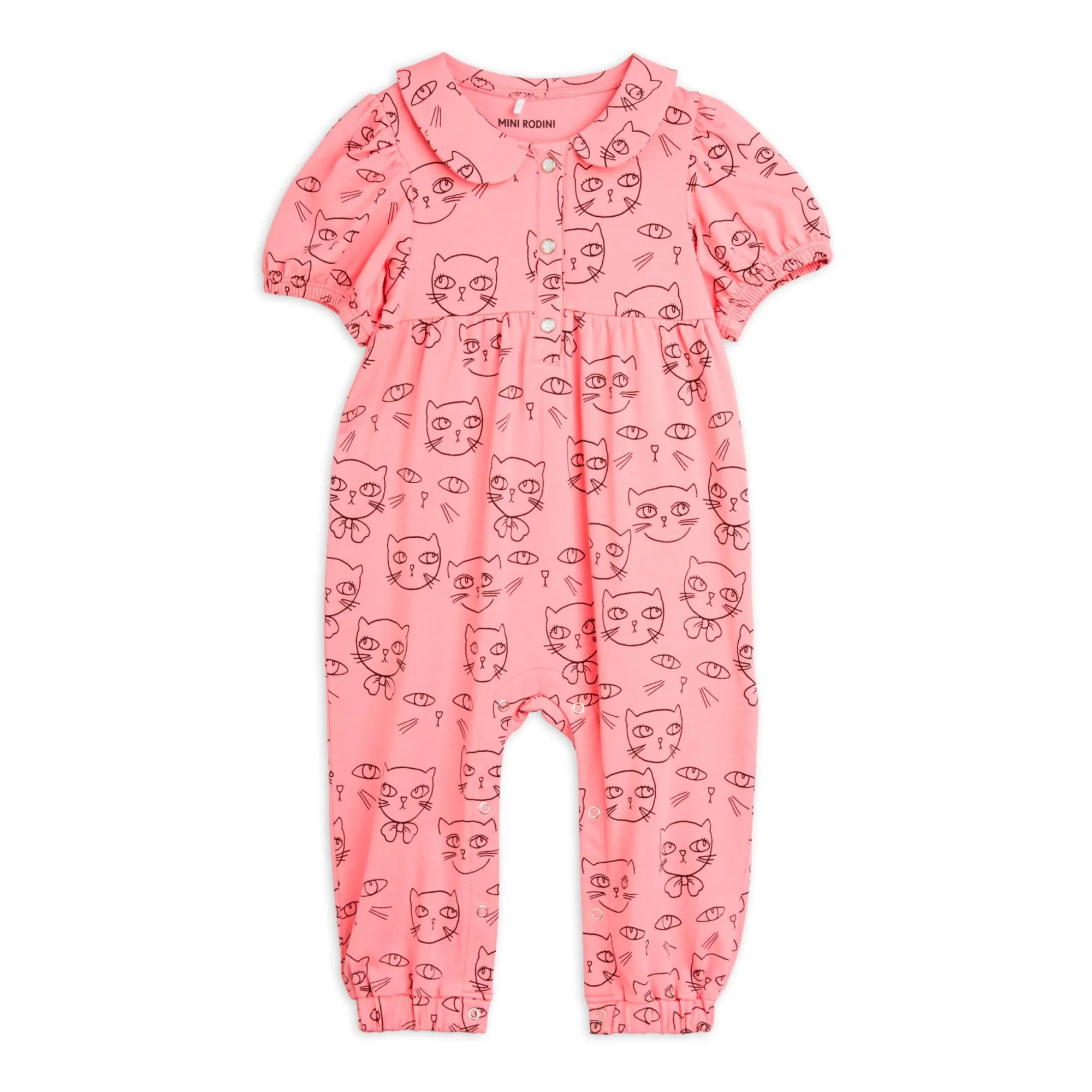 Mini Rodini Pink Cathlete Organic Cotton Jumpsuit
