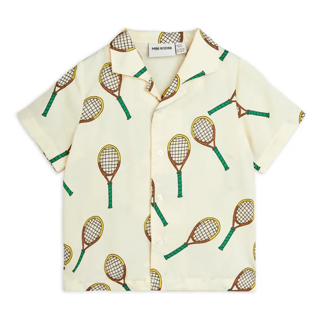 Camicia da tennis in lyocell | Ecru