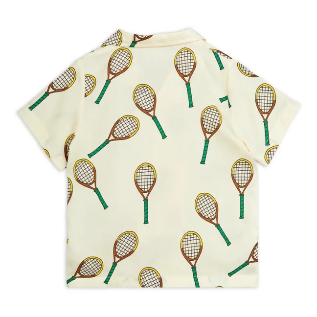 Lyocell tennis shirt | Ecru