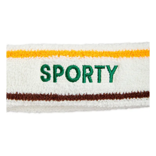 Bandeau Sporty Coton Bio | Ecru