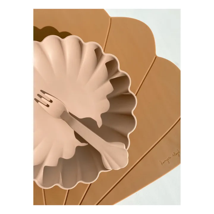 Mantel individual Clam de silicona | Terracotta- Imagen del producto n°1