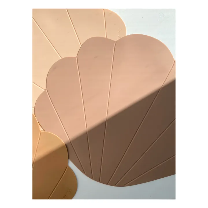 Mantel individual Clam de silicona | Terracotta- Imagen del producto n°2