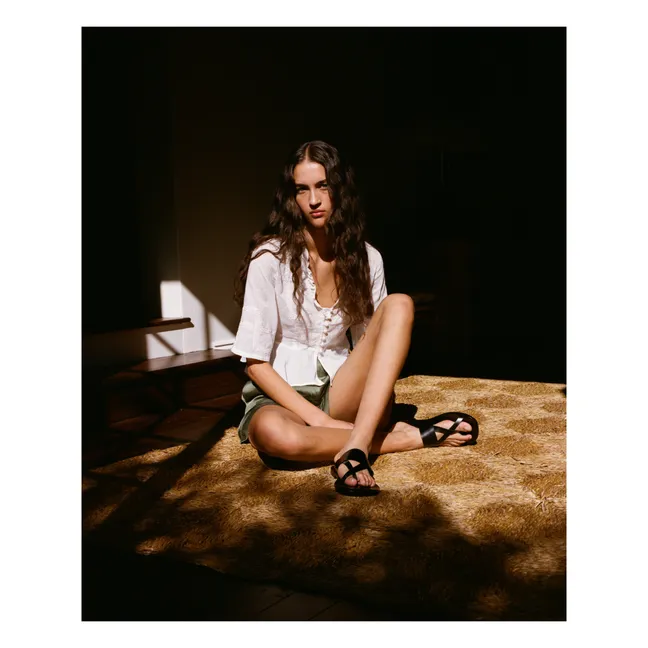 Quinn Embroidered Blouse | White