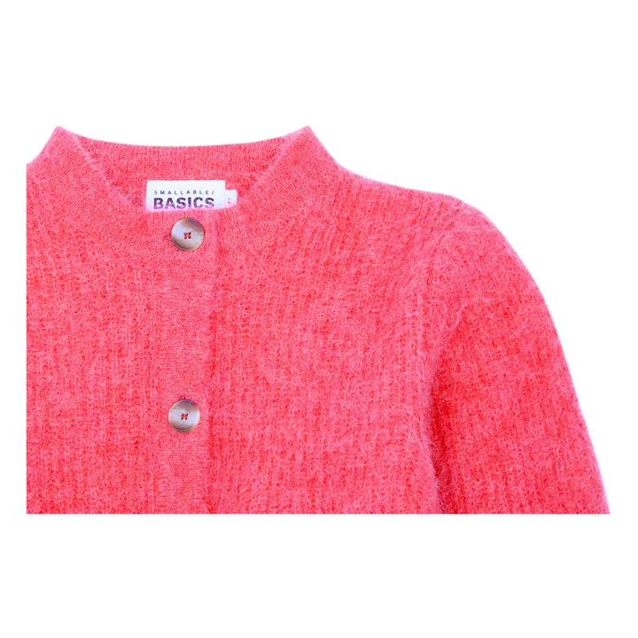 Strickjacke, Mädchen, Alpaka | Himbeerrot- Produktbild Nr. 1