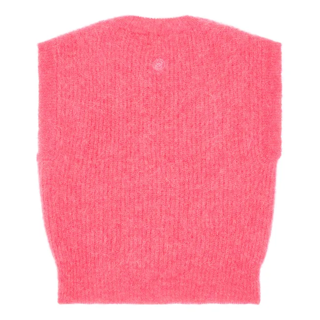 Girls' Sleeveless Alpaca Sweater