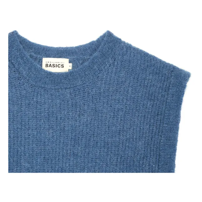 Damenpullover Ärmellos Alpaka | Ozean