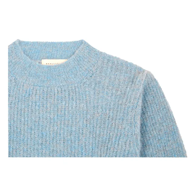 Women's Sleeveless Alpaca Sweater | Light blue