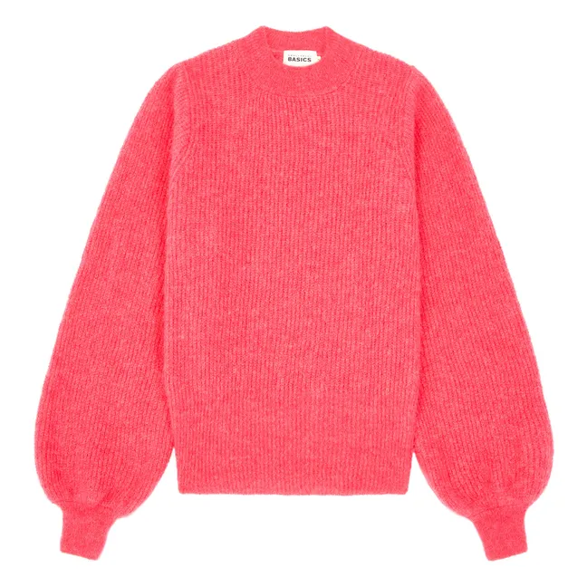 Maglione senza maniche da donna in alpaca | Rosso Lampone