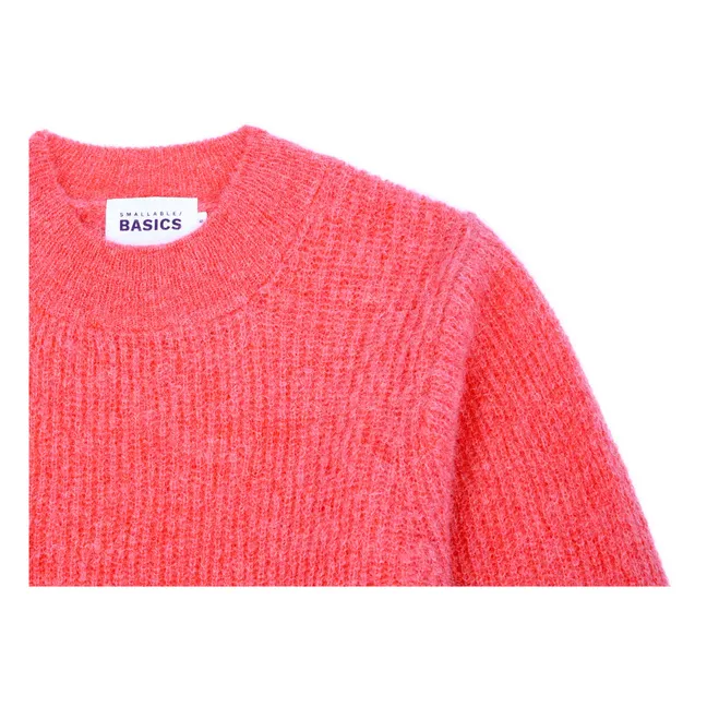 Maglione senza maniche da donna in alpaca | Rosso Lampone