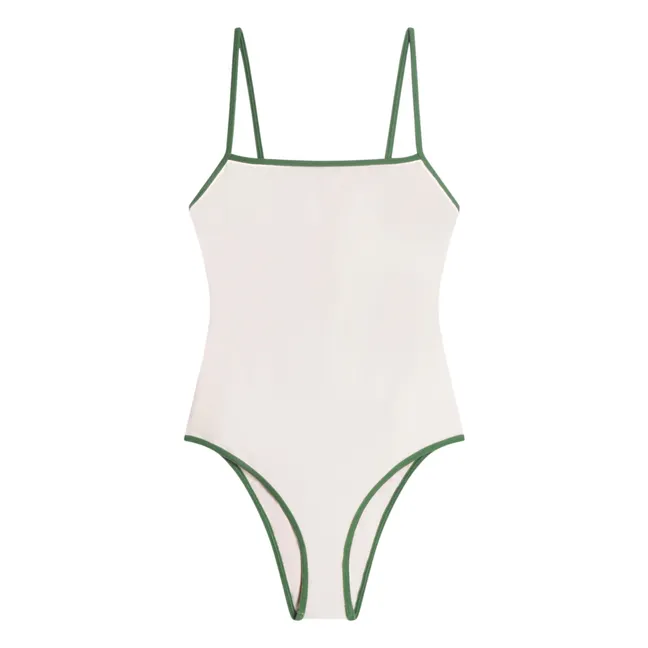 Baya 1-piece terry bathing suit | White