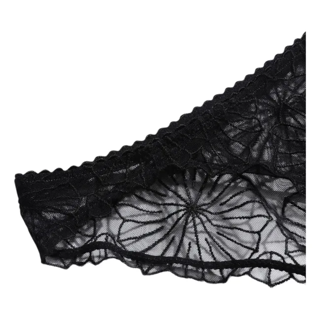 Paola Embroidery panties | Black
