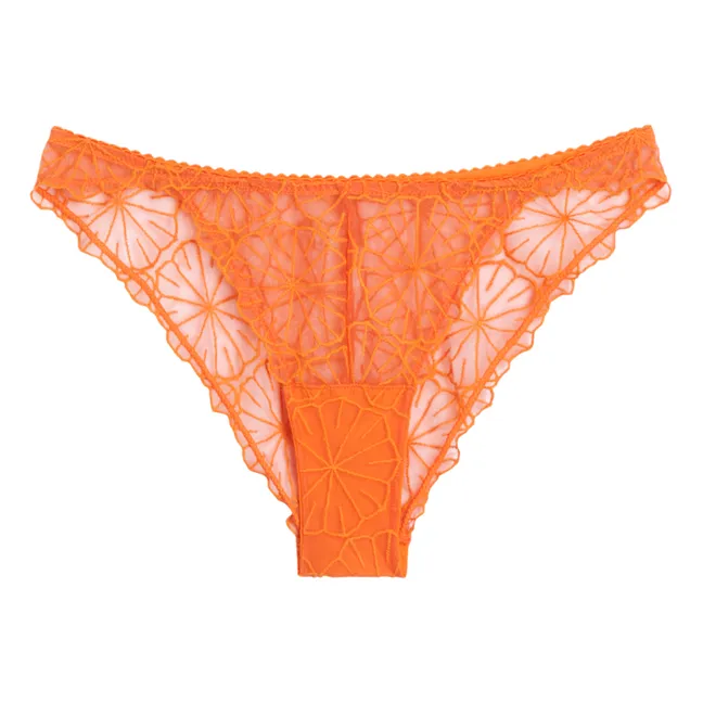 Paola Embroidery panties | Orange