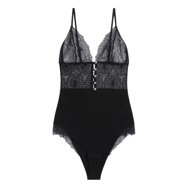 Body Paola Embroideries | Black