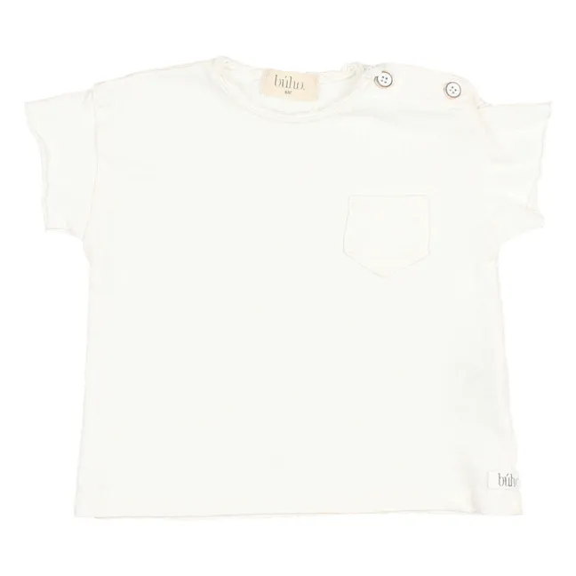 T-Shirt mit Leinenbeutel, Baby | Weiß