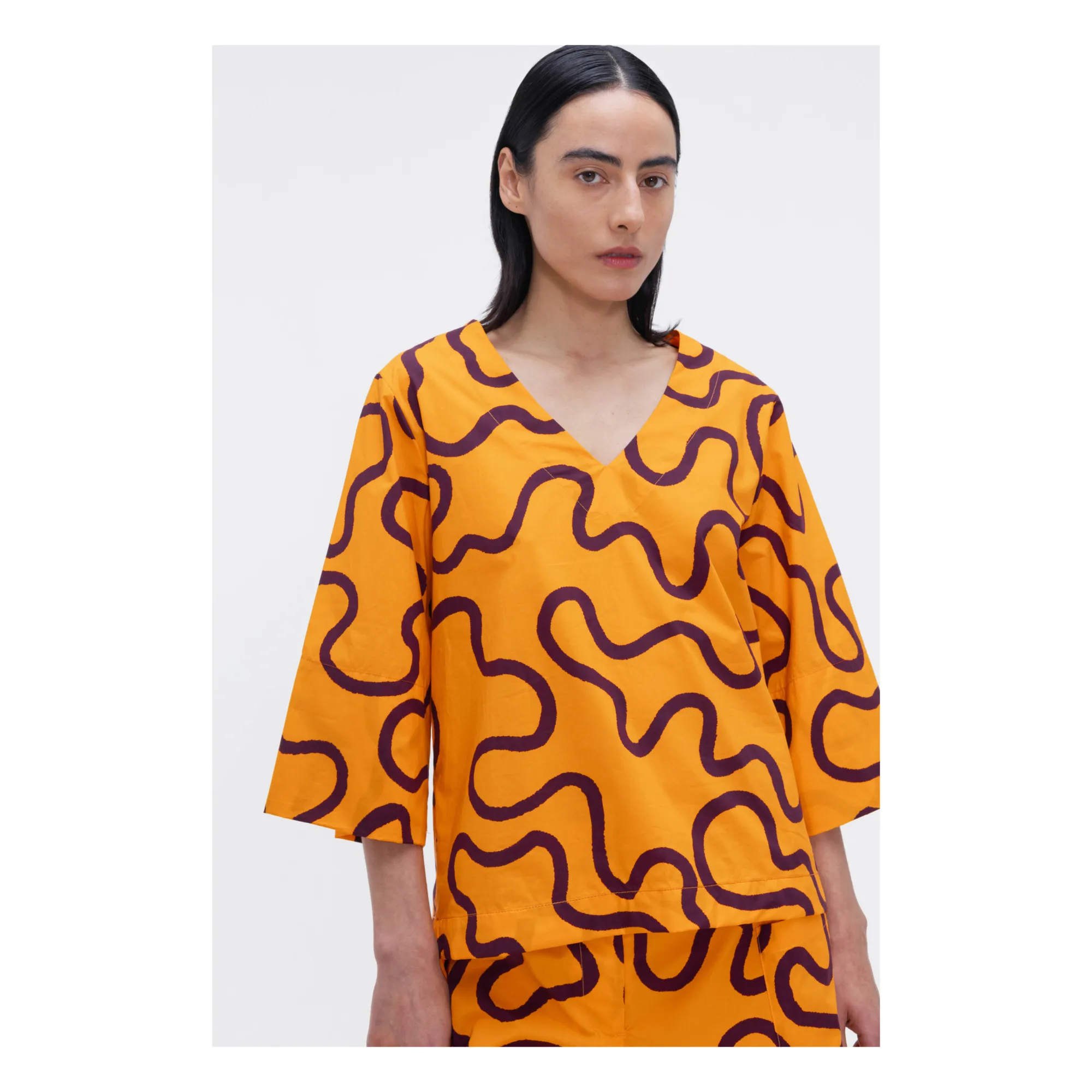 Our Sister Orange Blossom Printed Cotton Poplin Shirt
