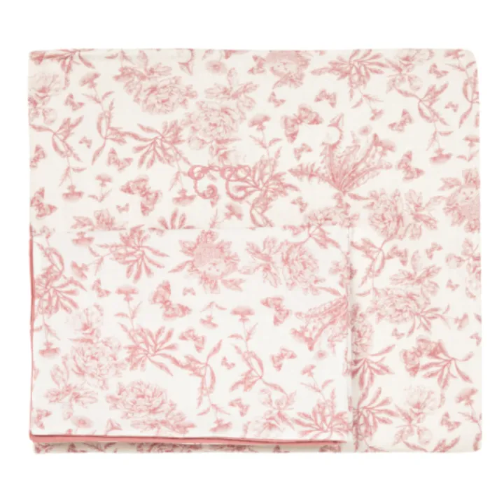 Juego de cama Toile de Jouy | Rosa Melocotón- Imagen del producto n°0