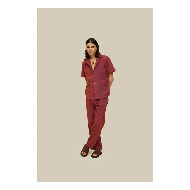 Chemisette Deep Cut Terry | Rouge
