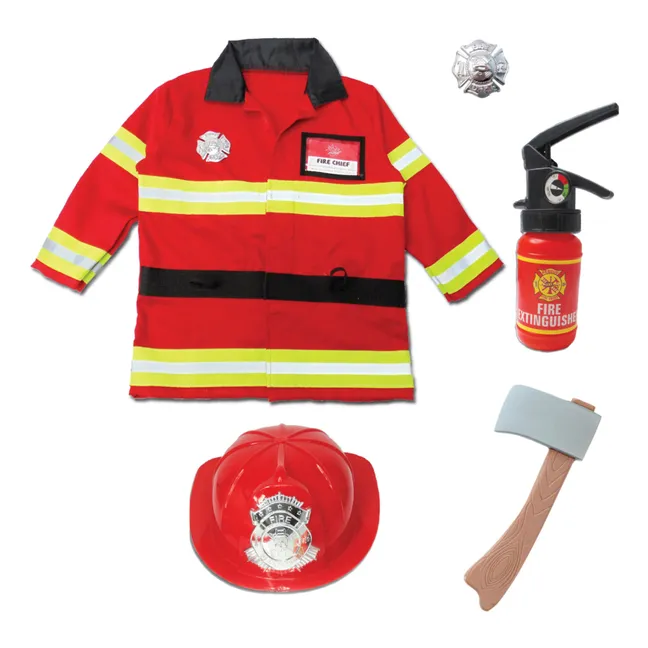 Costume pompiere | Rosso