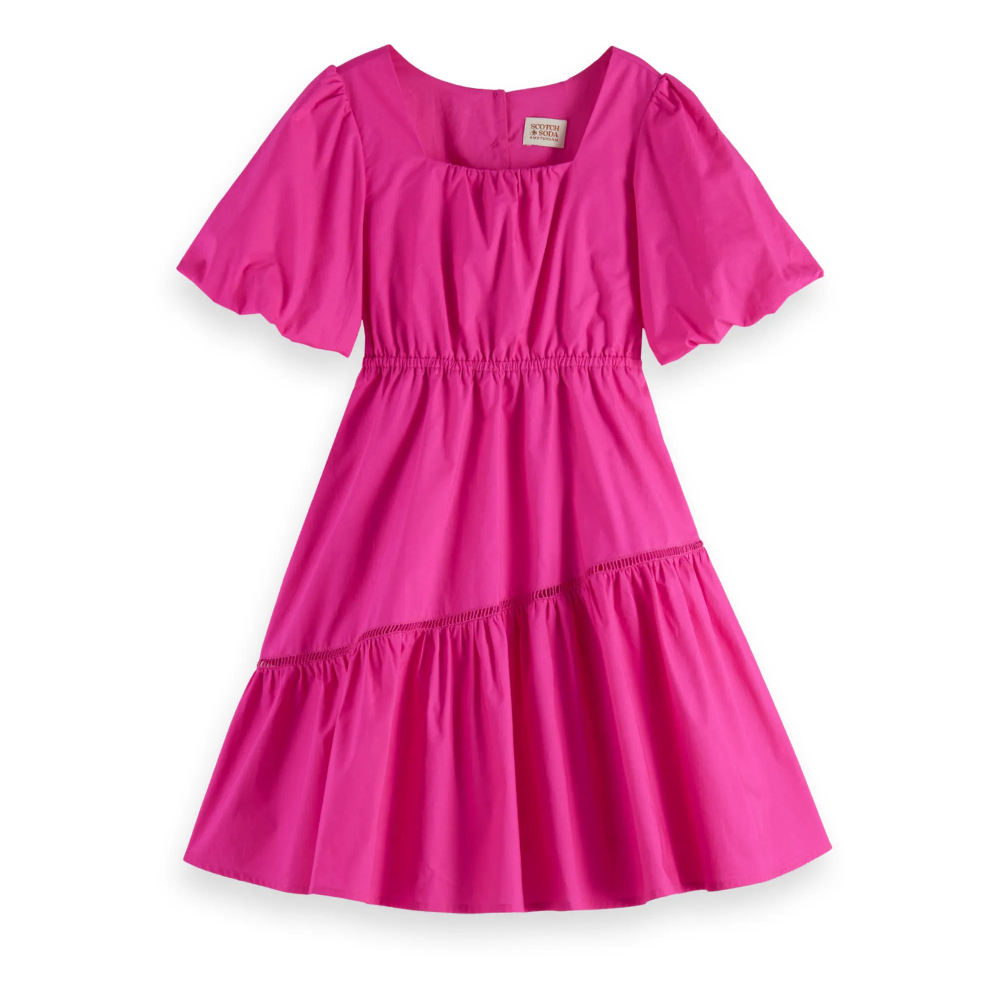Scotch & Soda Fuchsia Openwork Dress