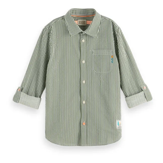 Striped Shirt | Khaki
