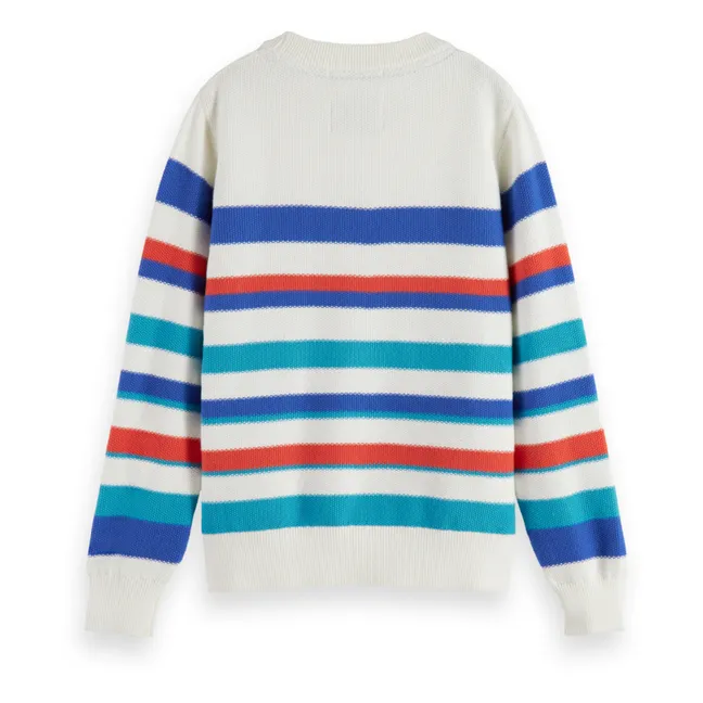 Stripes Sweater | White