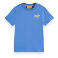 “Scotch & Soda” Sailing プリントTシャツ Blue sundown-sailing-t-shirt.webp