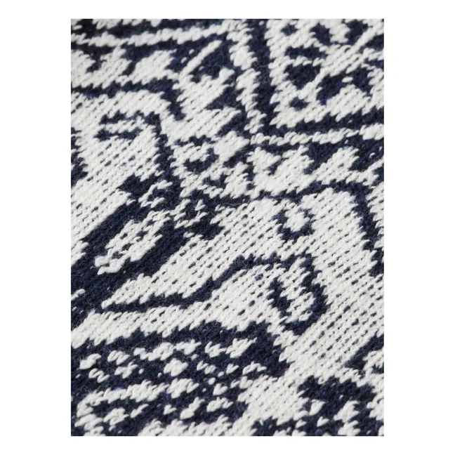 Strickjacke Muster | Nachtblau