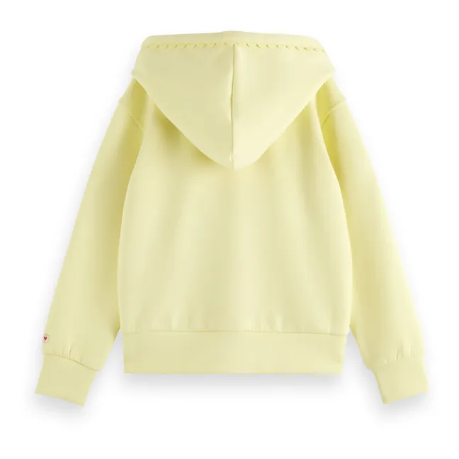 Kapuzen-Sweatshirt mit Reißverschluss | Gelb