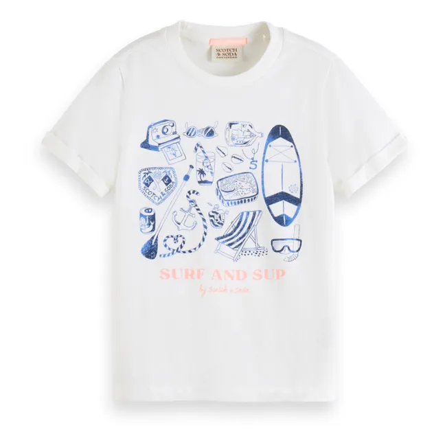 Camiseta Surf and Sup | Blanco