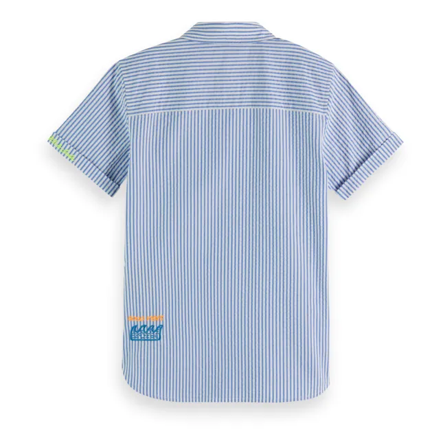 Camisa de surf a rayas | Azul