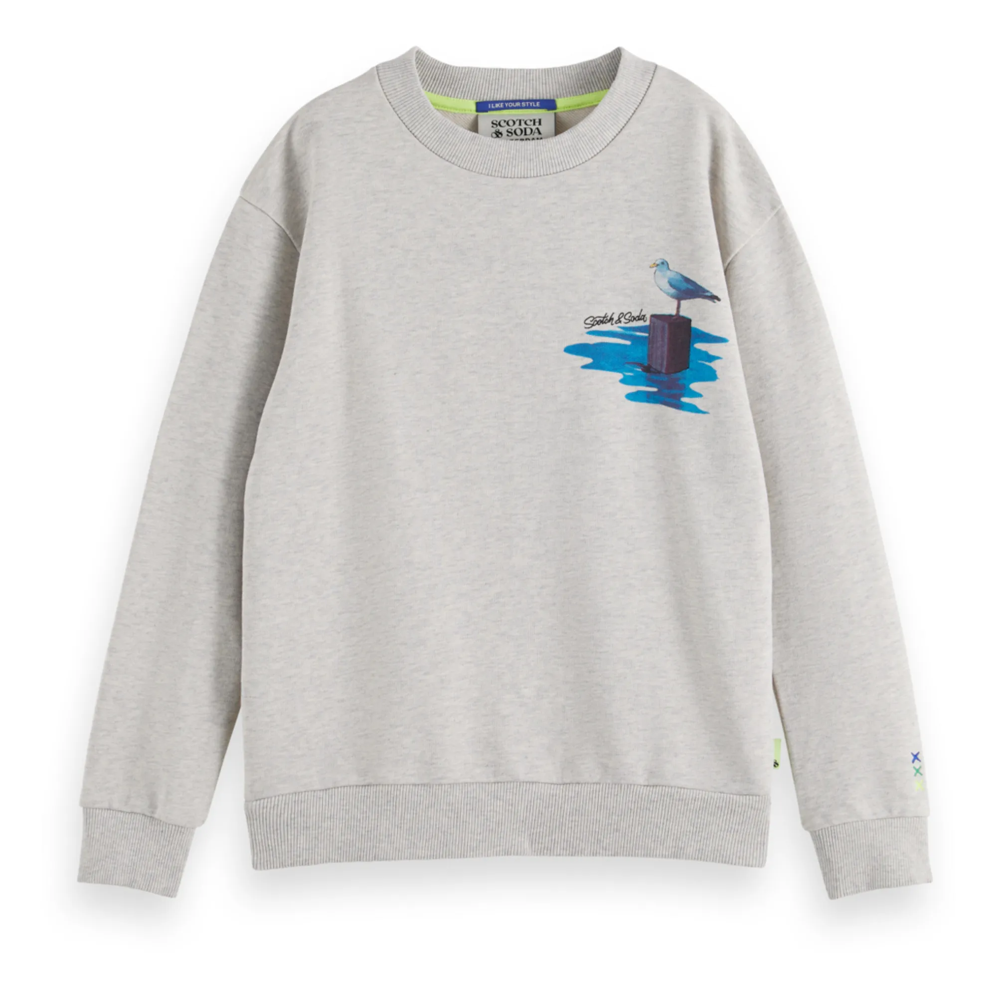 Scotch & Soda Ecru Sweat Illustration