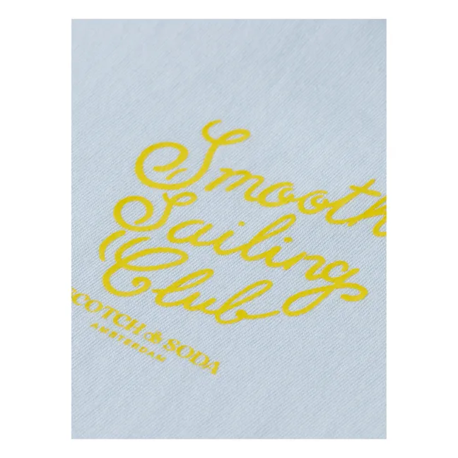 T-shirt Smooth Sailing Club | Bleu ciel