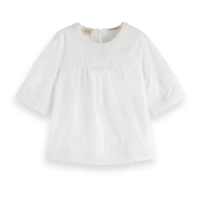 Blouse Broderie Anglaise | Blanc