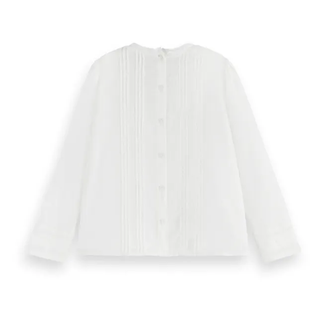 Embroidered blouse | White
