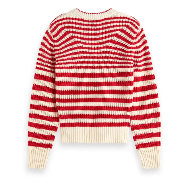 Striped Sweater | Red