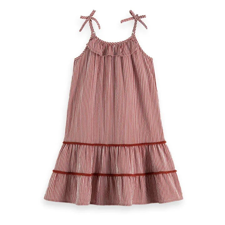 Robe Rayures | Terracotta- Image produit n°0