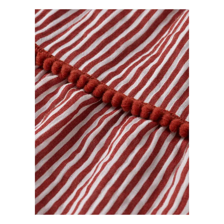 Robe Rayures | Terracotta- Image produit n°1