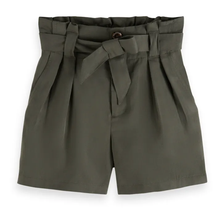 Short Paper Bag | Vert kaki- Image produit n°0
