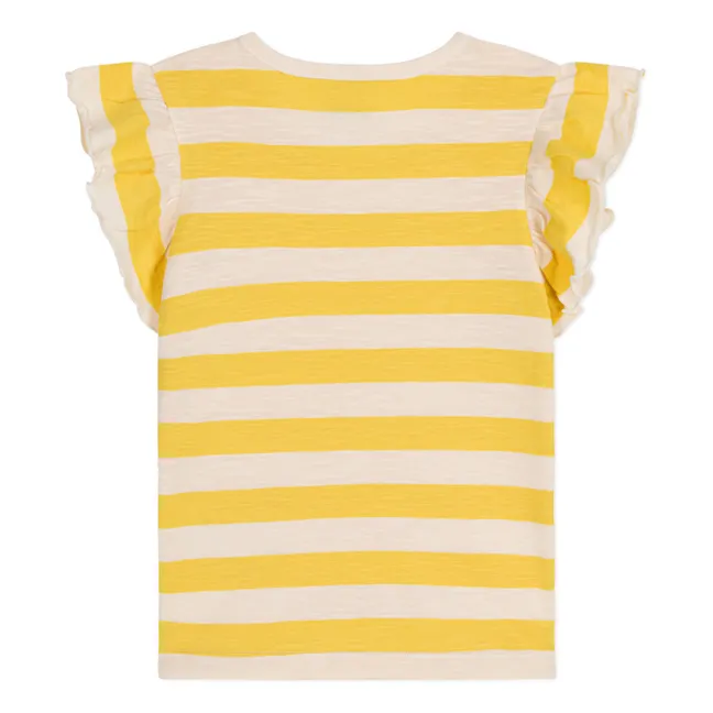 Metea Jersey Flamed T-shirt | Yellow