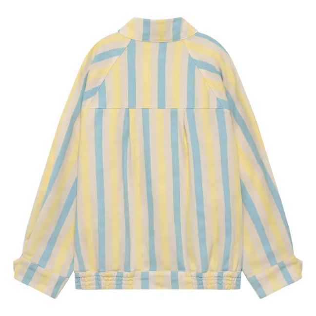 Striped Color Jacket | Vanilla