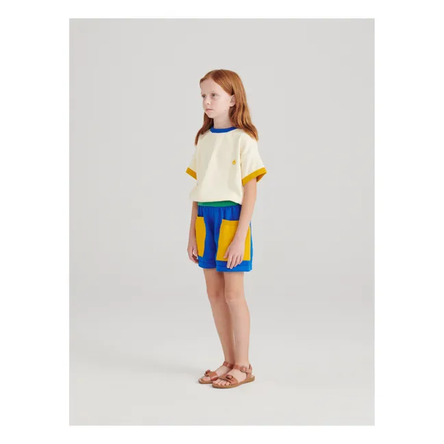 Short Maille Colorbloc | Bleu