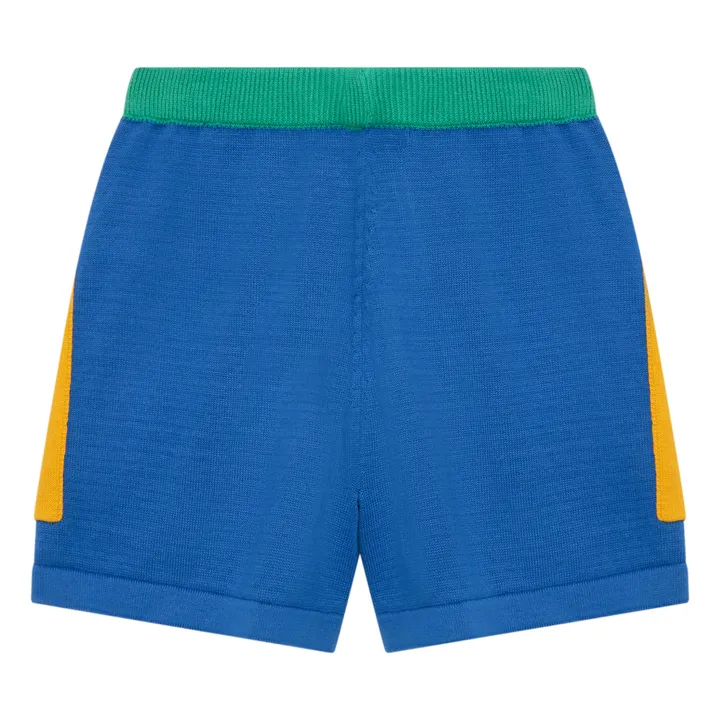 Short Maille Colorbloc | Bleu- Image produit n°5